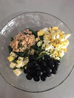 Una foto de Ensalada de alubia verde