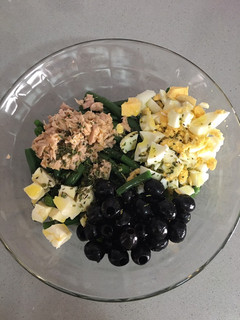 Una foto de Ensalada de alubia verde