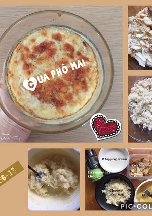 Hình của món Cua phô mai - ăn dặm.