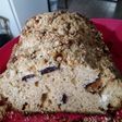 Budín de limón con crumble con azúcar mascabo