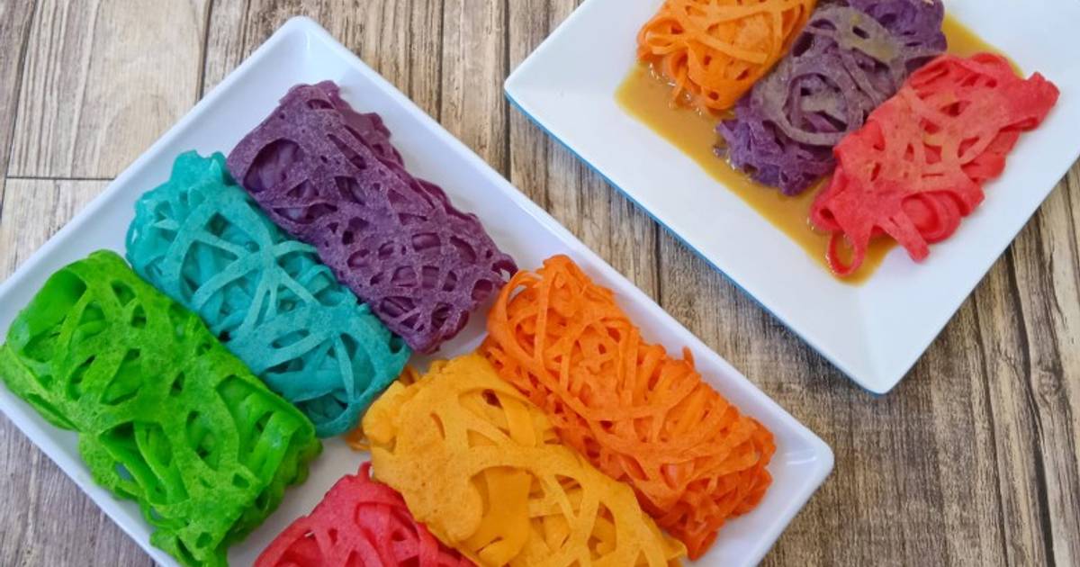 12 Resep Roti Jala Rainbow Enak Dan Mudah Cookpad
