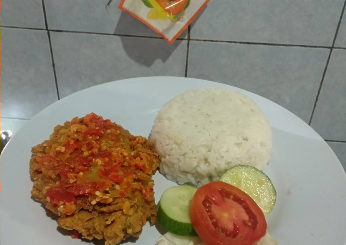 Ayam geprek ekonomis