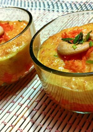A picture of Kesariya Carrot Phirni.
