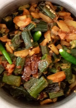 ঢেঁড়স ভাজা (Dheras bhaja recipe in Bengali) রেসিপির প্রধান ছবি