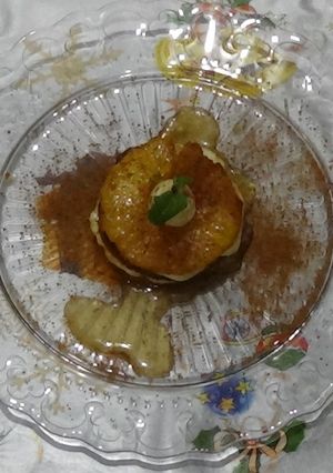 Una foto de Corona de piña con Mascarpone