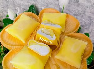 Hình của món Bánh Crepe Sầu Riêng.