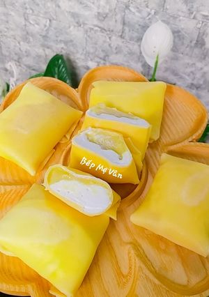 Hình của món Bánh Crepe Sầu Riêng.