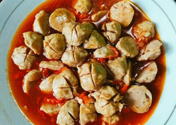 Resep Bakso Tumis Kuah Pedas Oleh Safrina Hasbuh Cookpad