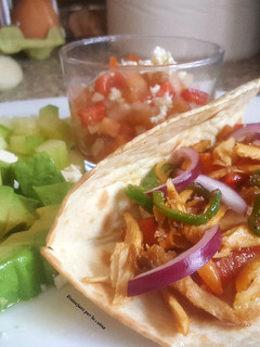 Una foto de Fajitas al estilo Tex-Mediterráneo