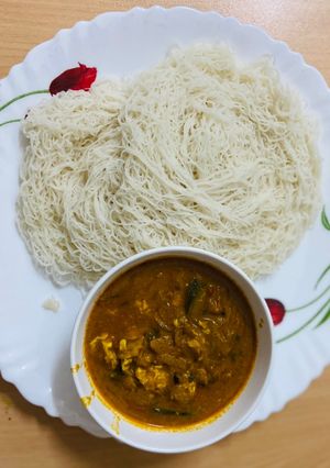 A picture of Rice flour Idiyappam.