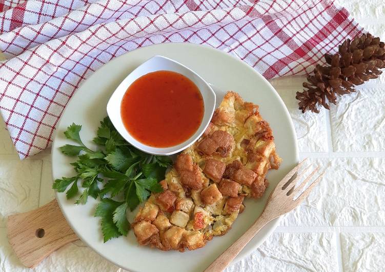 cara membuat Tahu Telur Dadar yang puas