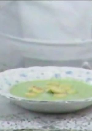 Una foto de Crema de cilantro