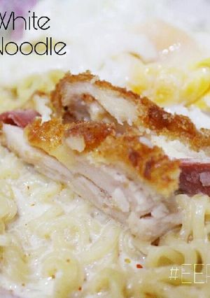 Foto resep Mie Kuah Susu "Creamy White Chicken Noodle"