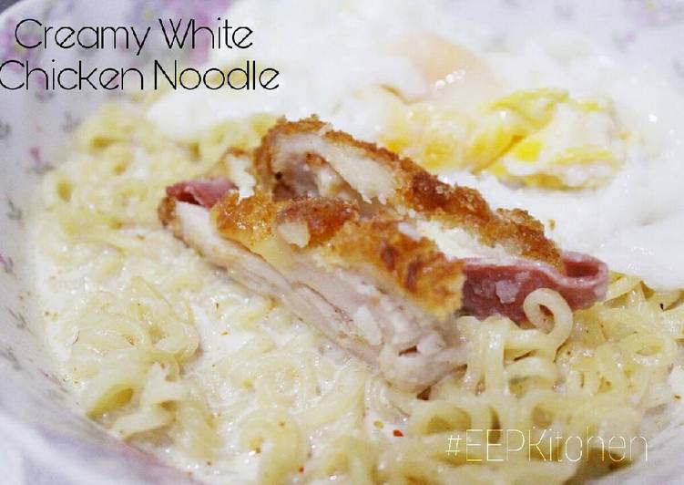 Resep Mie Kuah Susu &#34;Creamy White Chicken Noodle&#34; Anti Gagal