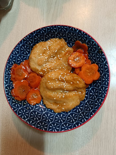 紅蘿蔔醬燒甜不辣 的食譜成品照片
