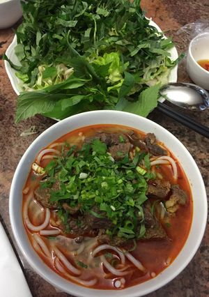 Hình của món Bún bò thịt xáo.