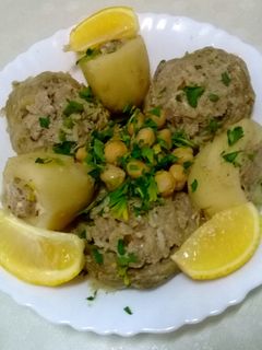 صورة لوصفة دولمة قرنون التقليدية