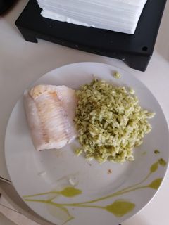 Una foto de Merluza macerada a la plancha