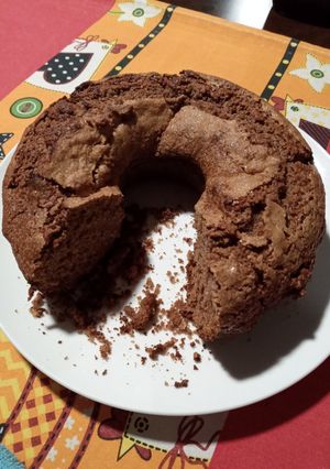 Una foto de Torta de chocolate semi integral