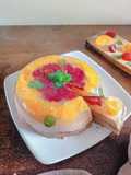 Plum Orange Velvet Pudding