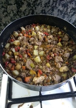 Una foto de Guiso de lentejas