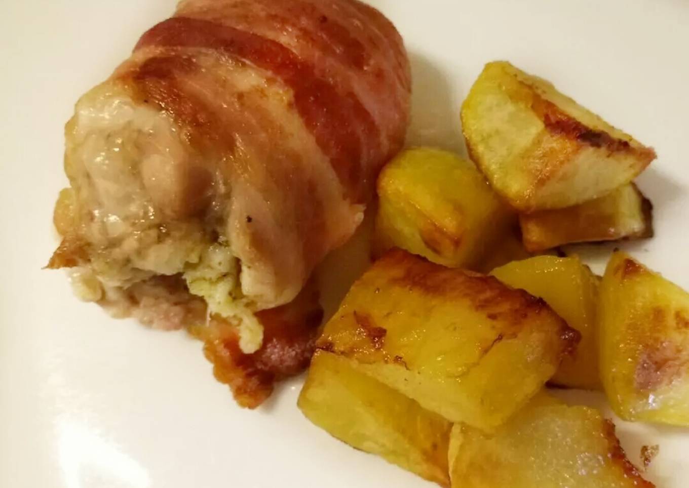 Sage and onion stuffed chicken thighs