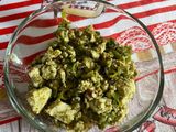 Mexido de tofu com pesto