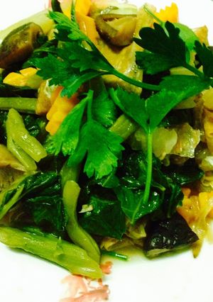 Hình của món Rau củ kho chay.