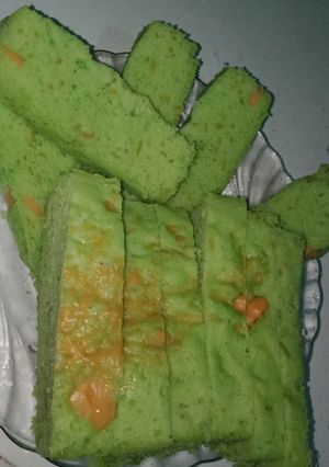 Foto resep Bolu kukus pandan keju