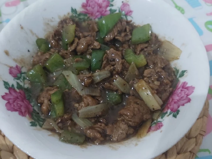 Cara Mudah Membuat Resep Sapi lada hitam Anti Ribet, Lezat