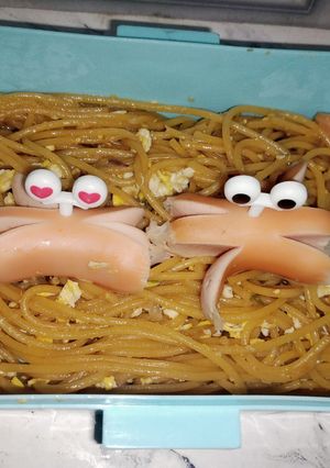 Foto resep Spaghetti goreng bekal anak
