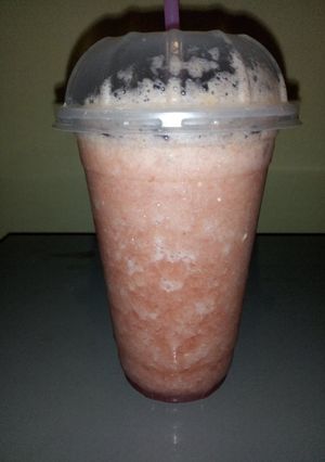 A picture of Watermelon and Banana Smoothie.