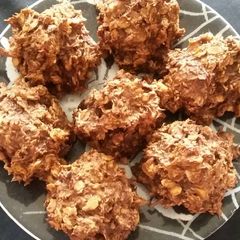 A picture of Healthy Vegan Almond Joy Inspired Cookie Balls.