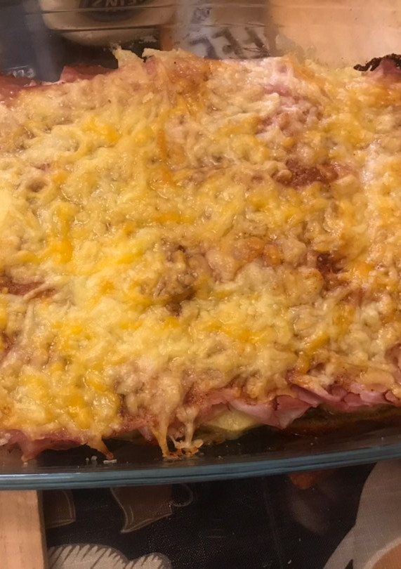 Una foto de Jamón cocido gratinado