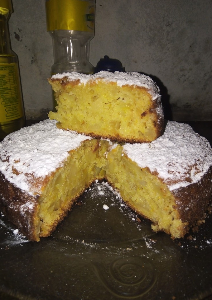 Una foto de Torta de manzana y pera