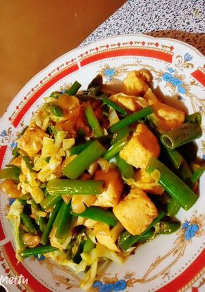 Foto resep Tumis bunga bawang cabe ijo