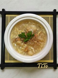 Hình của món Súp cồi sò điệp.