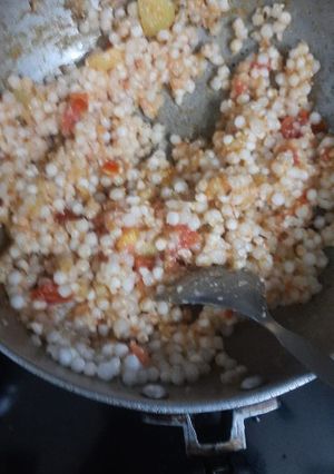A picture of Sabudana khichdi.