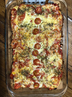 Una foto de Pizza de tomate