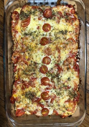 Una foto de Pizza de tomate