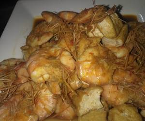 Resep mudah Tumis Udang Tahu Yummy Mantul