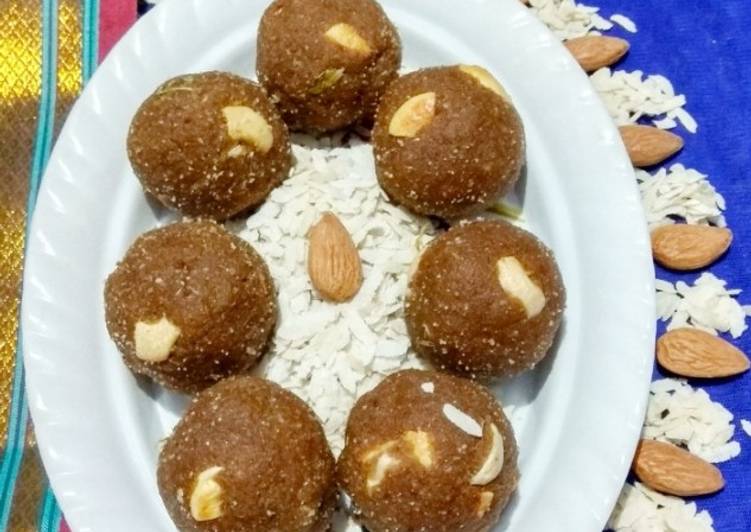 Easiest Way to Make Poha badam ladoo