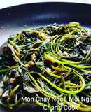 Rau lang xào xả chay