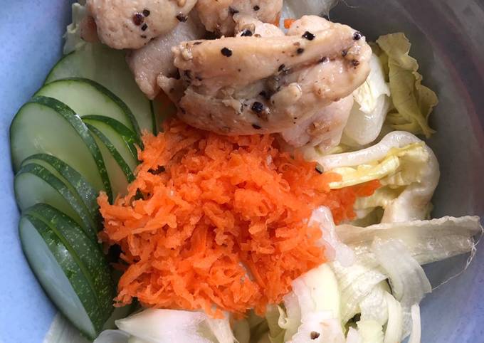 Resep Salad sayur dengan protein (3), Sempurna