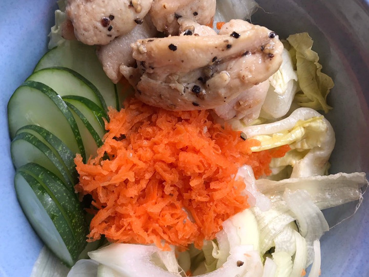 Resep Salad sayur dengan protein (3), Sempurna