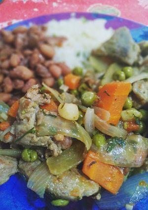 Foto de Picadão suíno com arroz à grega