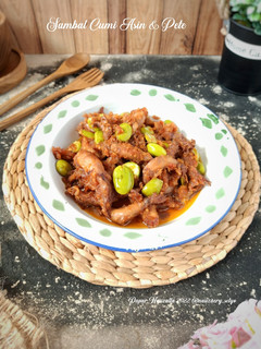 Foto resep Sambal Cumi Asin & Pete