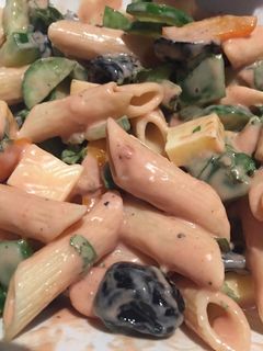 صورة لوصفة سلطة معكرونة