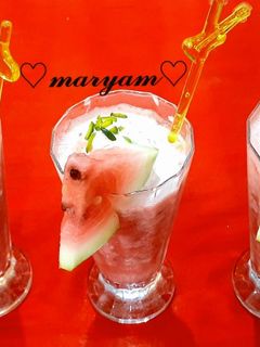 عکسی از دستور اسموتی هندوانه و توت فرنگی 🍉🍓