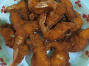 A picture of tempura prawns